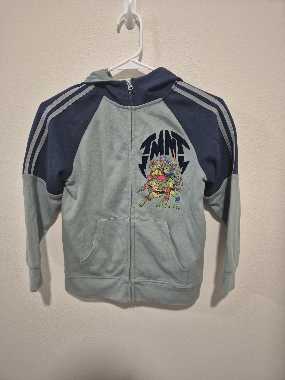 Teenage Mutant Ninja Turtles Light Green & Navy Zip Hoodie for Kids